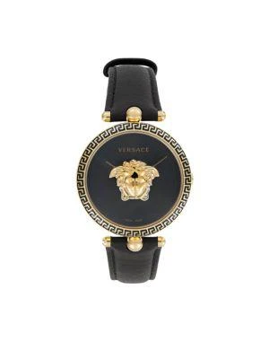 商品Versace|39MM Stainless Steel & Leather Strap Watch,价格¥6292,第1张图片