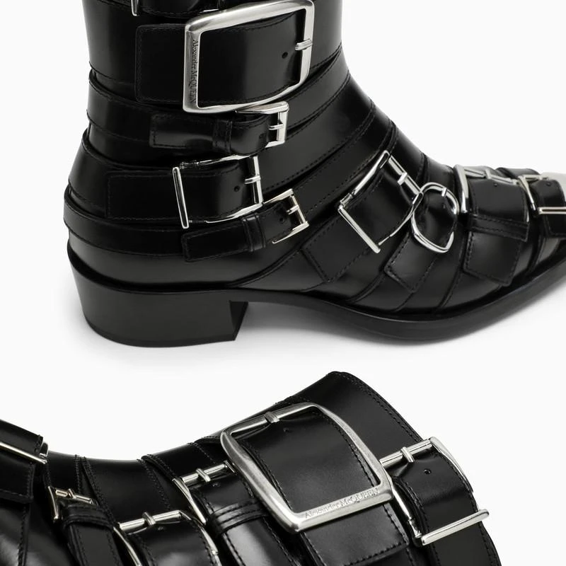 Black Punk buckle boots 商品