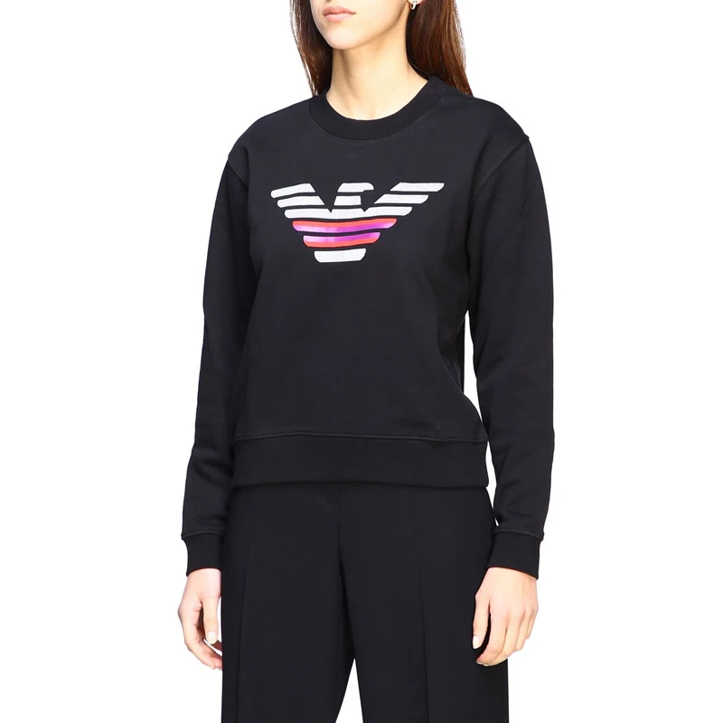 EMPORIO ARMANI 黑色女士卫衣/帽衫 3H2M8Z-2J49Z-0999 商品