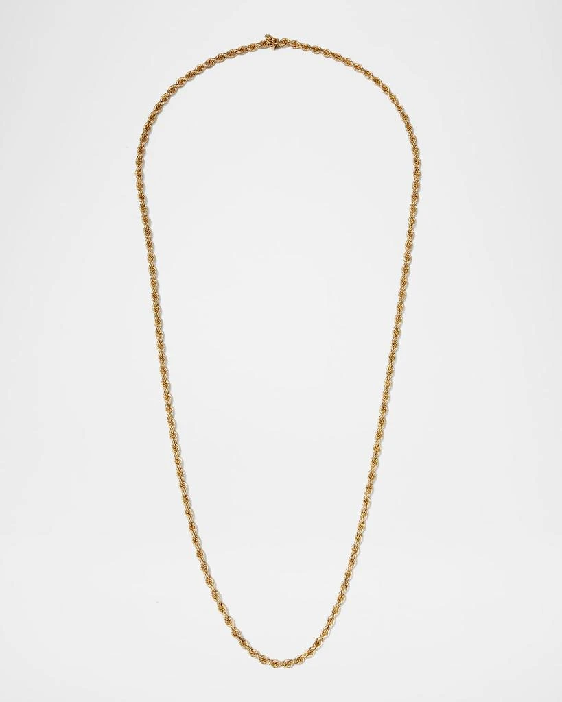 商品NM Estate|Yellow Gold Twist Chain Necklace, 33"L,价格¥53060,第1张图片