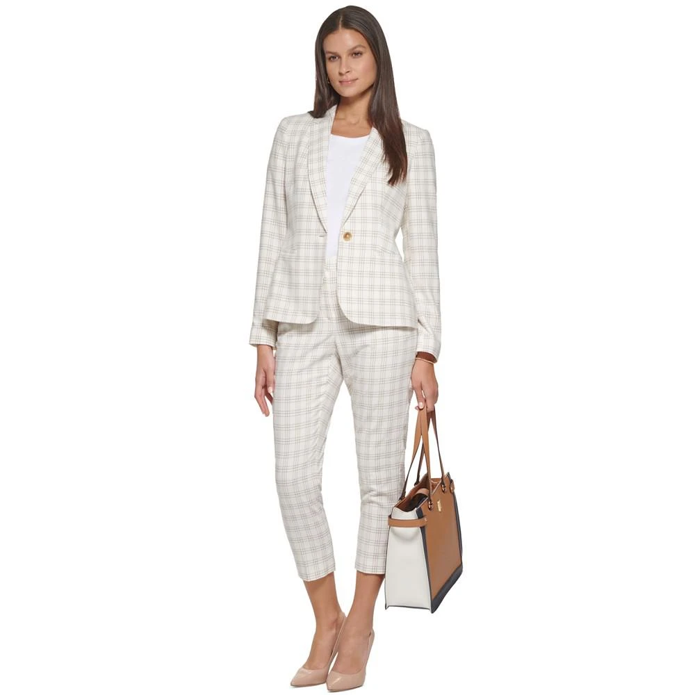 商品Tommy Hilfiger|Women's Plaid One-Button Blazer,价格¥1019,第5张图片详细描述