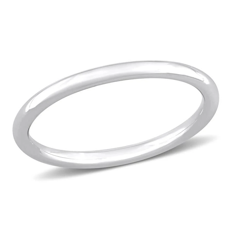 商品Amour|Wedding Band in 10K White Gold,价格¥1411,第1张图片