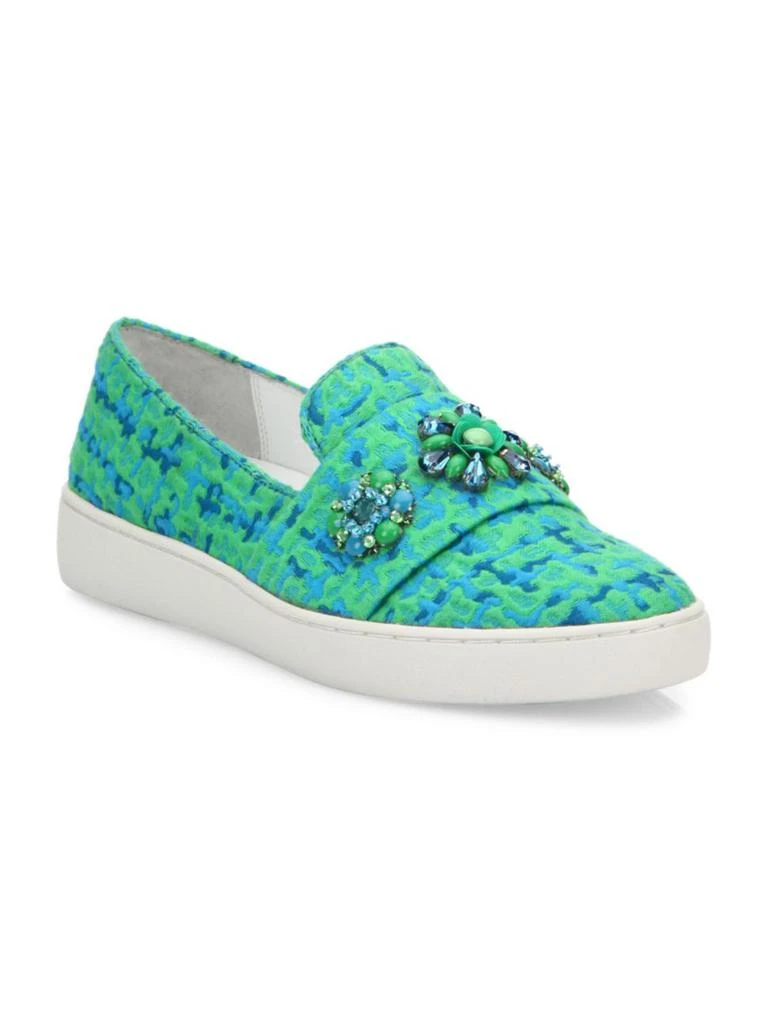 商品Michael Kors|Henna Jeweled Jacquard Skate Sneakers,价格¥975,第2张图片详细描述