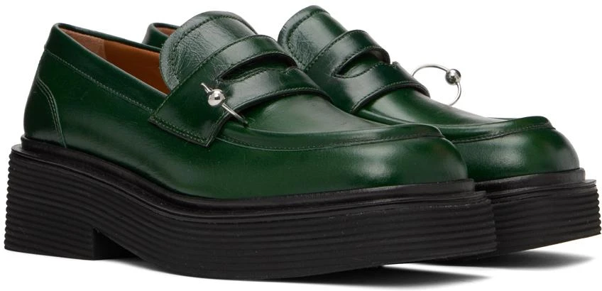 商品Marni|Green Piercing Loafers,价格¥3562,第4张图片详细描述