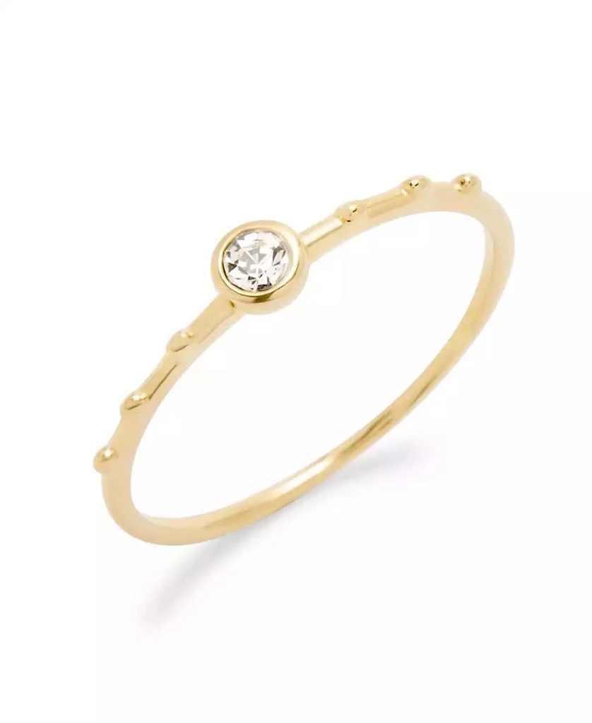 商品brook & york|Bezel Set Crystal Poppy Extra Thin Ring,价格¥679,第1张图片