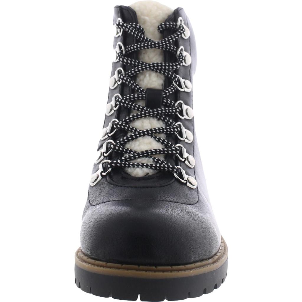 Style & Co. Womens Maariah Faux Leather Lace Up Ankle Boots商品第7张图片规格展示