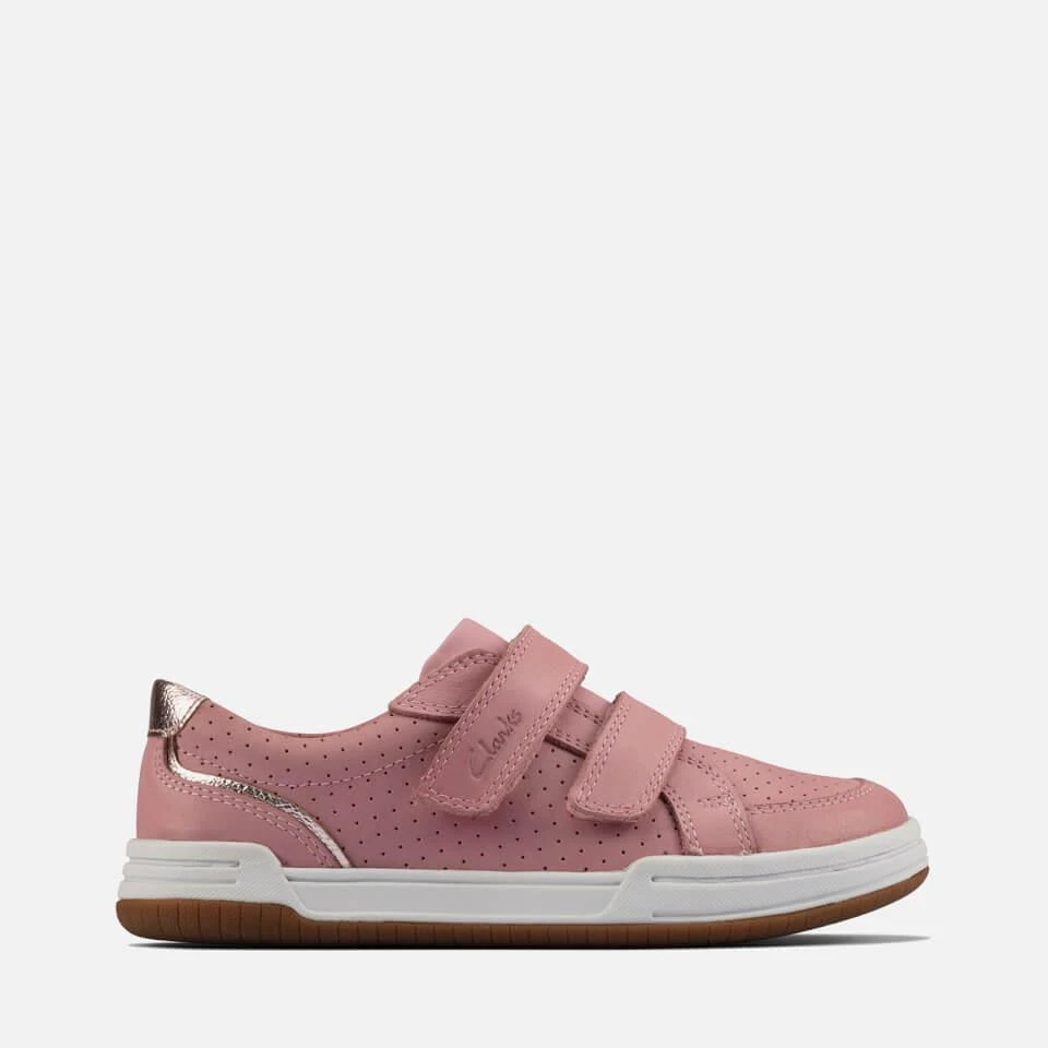 商品Clarks|CLARKS KIDS' FAWN SOLO TRAINERS - LIGHT PINK LEA,价格¥230,第1张图片