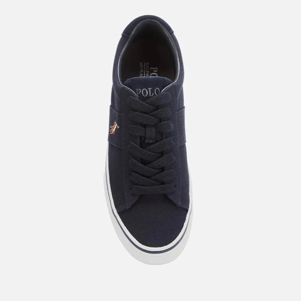 商品Ralph Lauren|Polo Ralph Lauren Men's Sayer Canvas Low Top Trainers,价格¥480,第3张图片详细描述