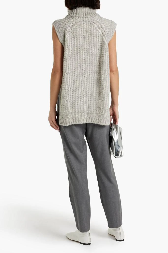 商品3.1 Phillip Lim|Wrap-effect ribbed-knit turtleneck sweater,价格¥1013,第3张图片详细描述