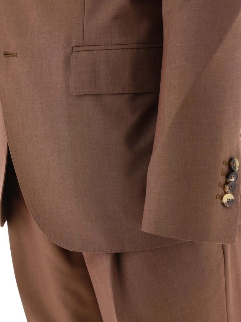 商品LARDINI|Wool Blend Single-Breasted Suit Suits Brown,价格¥9680,第4张图片详细描述