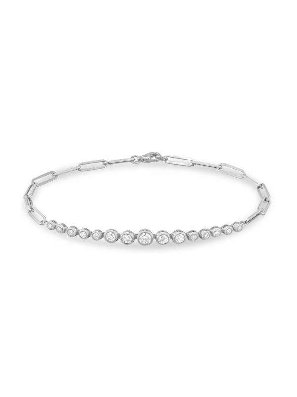 商品Saks Fifth Avenue|14K White Gold & 0.44 TCW Diamond Bracelet,价格¥17496,第1张图片