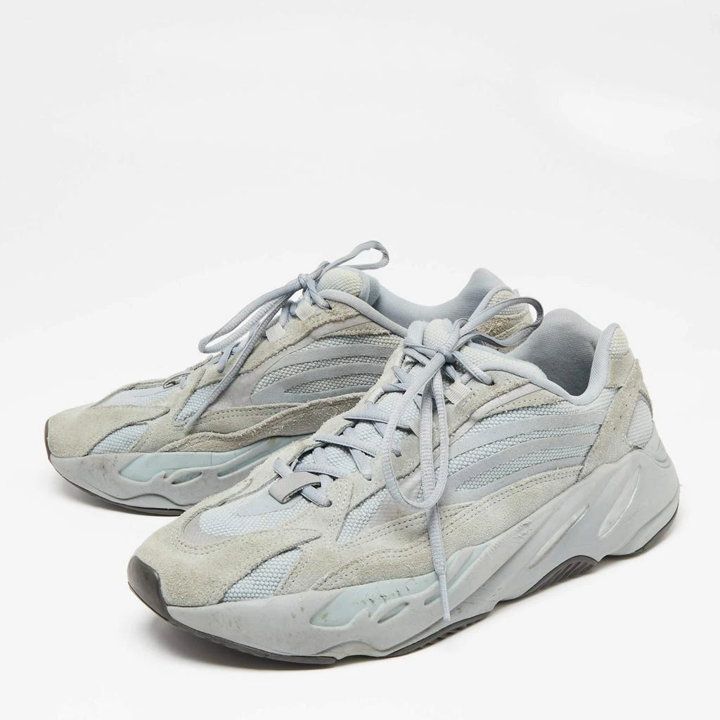 商品[二手商品] YEEZY|Yeezy x Adidas Grey/Blue Suede and Mesh Boost 700 V2 Inertia Sneakers Size 45 1/3,价格¥1083,第2张图片详细描述