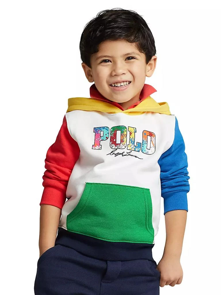 商品Ralph Lauren|Little Boy's &amp; Boy's Logo Colorblocked Hoodie Sweatshirt,价格¥195,第3张图片详细描述