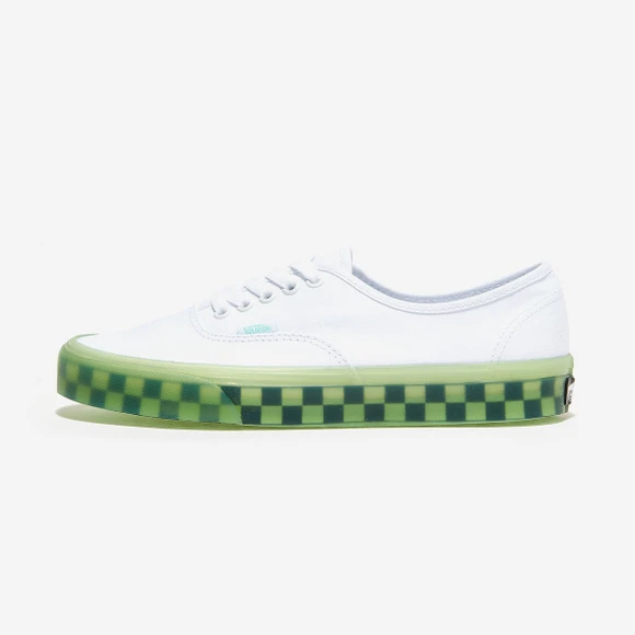 商品Vans|【Brilliant|包邮包税】万斯 AUTHENTIC  运动鞋 帆布鞋  VN0A5KRDAVD (TRANSLUCENT) TRUE WHITE/GREEN ASH,价格¥284,第1张图片