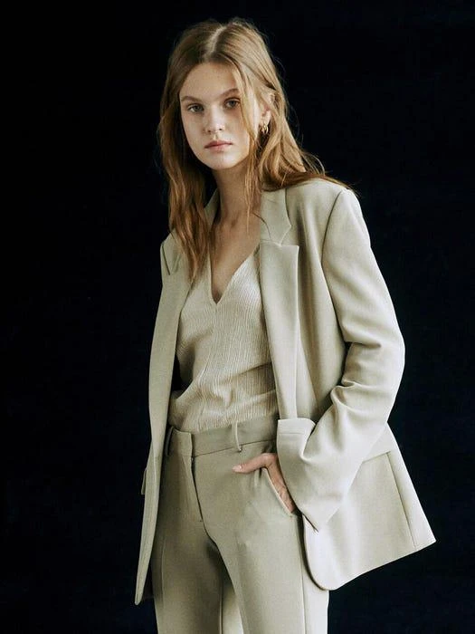 商品FRONTROW|Slit Cuffs Tailored Blazer,价格¥301,第1张图片