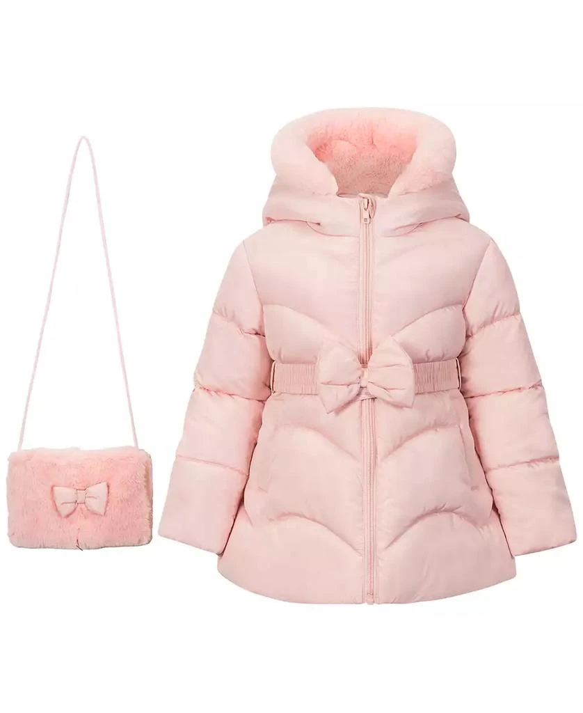 商品S Rothschild & CO|Toddler and Little Girls 2-Piece Belted Coat and Purse Set,价格¥332,第1张图片