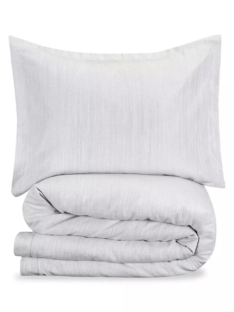 商品Callisto Home|3-Piece Lyra Metallic Thread Duvet & Sham Set,价格¥2511,第2张图片详细描述
