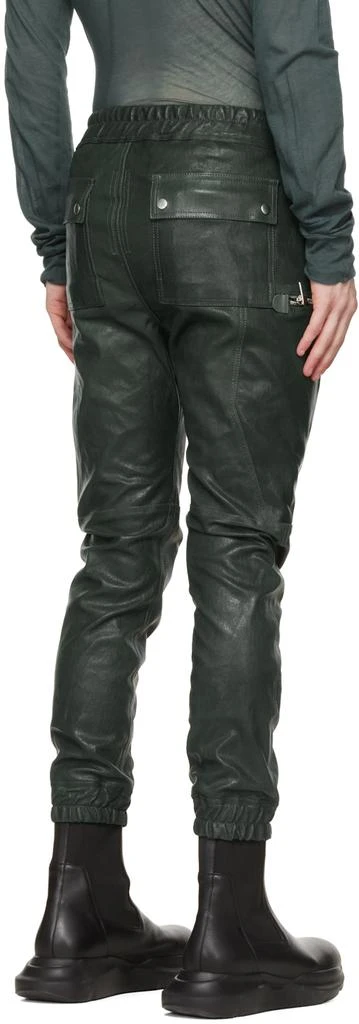 商品Rick Owens|Green Bauhaus Leather Pants,价格¥9976,第3张图片详细描述