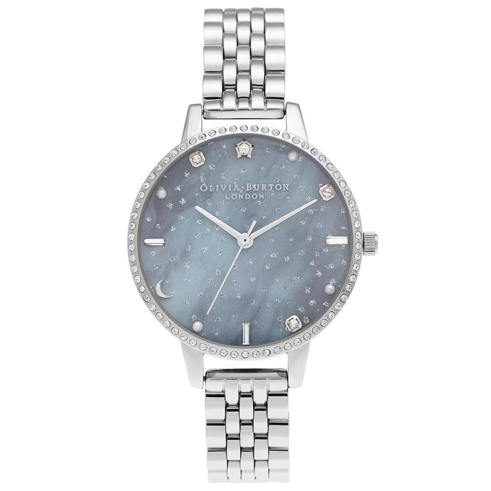 商品Olivia Burton|Women's Celestial Stainless Steel Bracelet Watch 34mm,价格¥880,第1张图片