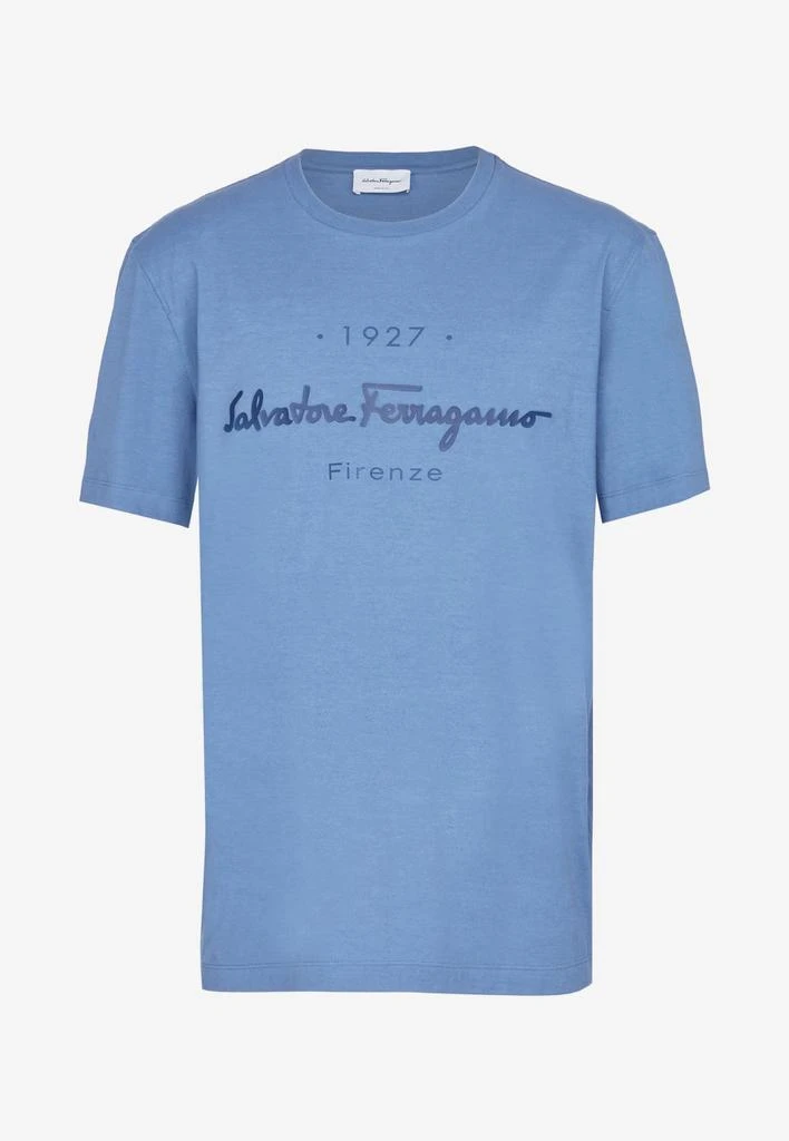 商品Salvatore Ferragamo|1927 Signature Print T-shirt,价格¥2100,第4张图片详细描述