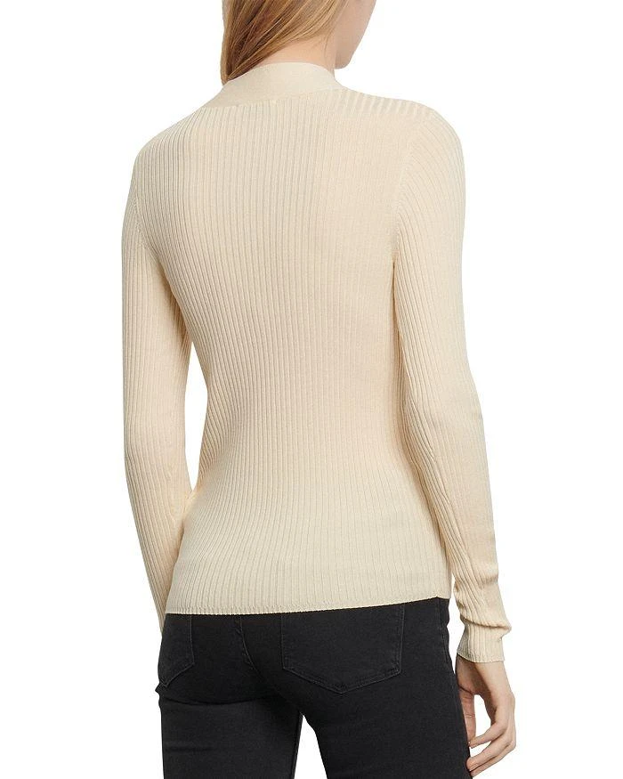 商品Sandro|Gabrielle Ribbed Knit Cardigan,价格¥990-¥1987,第3张图片详细描述