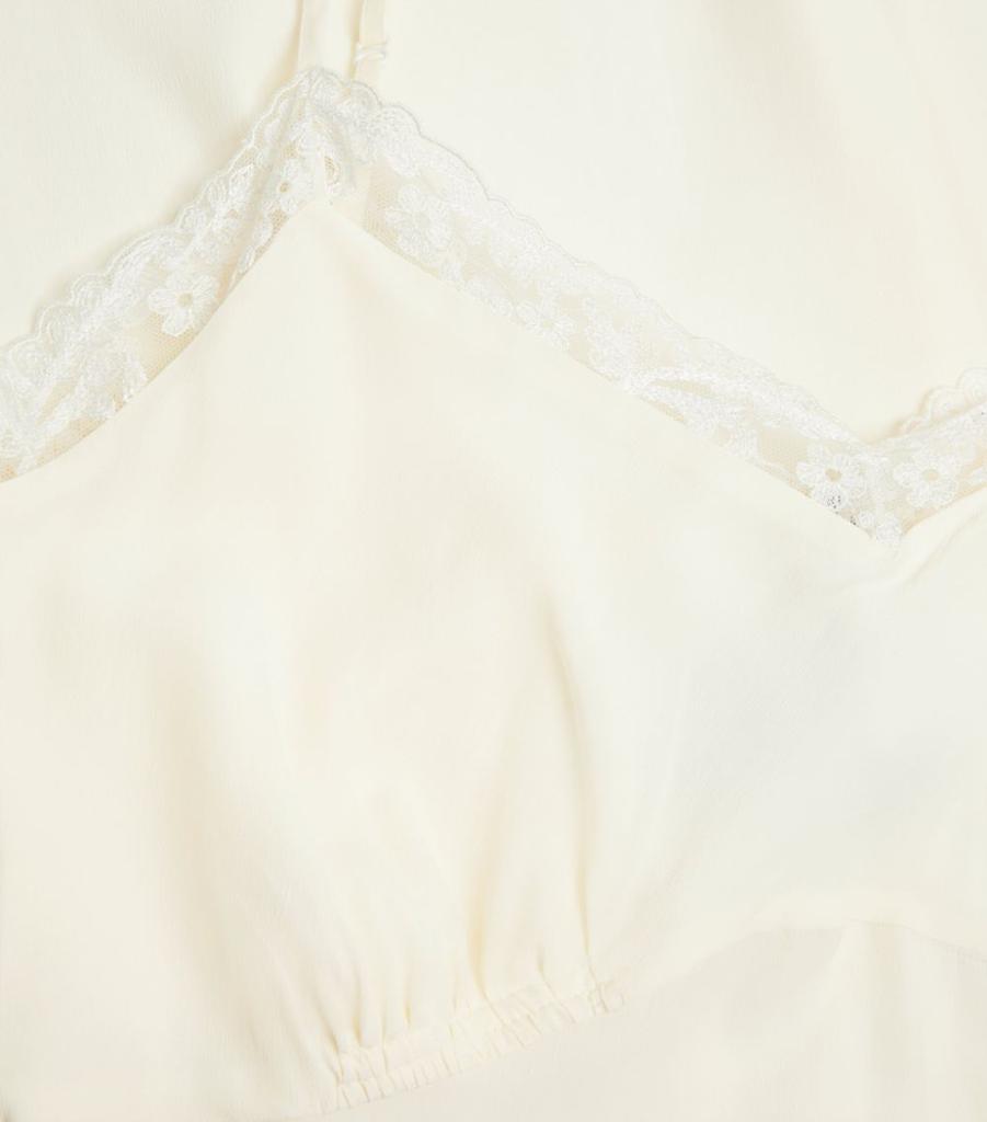 Lace-Trim Midi Dress商品第5张图片规格展示