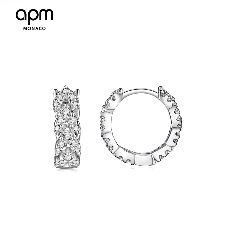 商品[国内直发] apm Monaco|Apm MonacoFESTIVAL系列女士耳环银色时尚轻奢AE11675OX,价格¥782,第1张图片