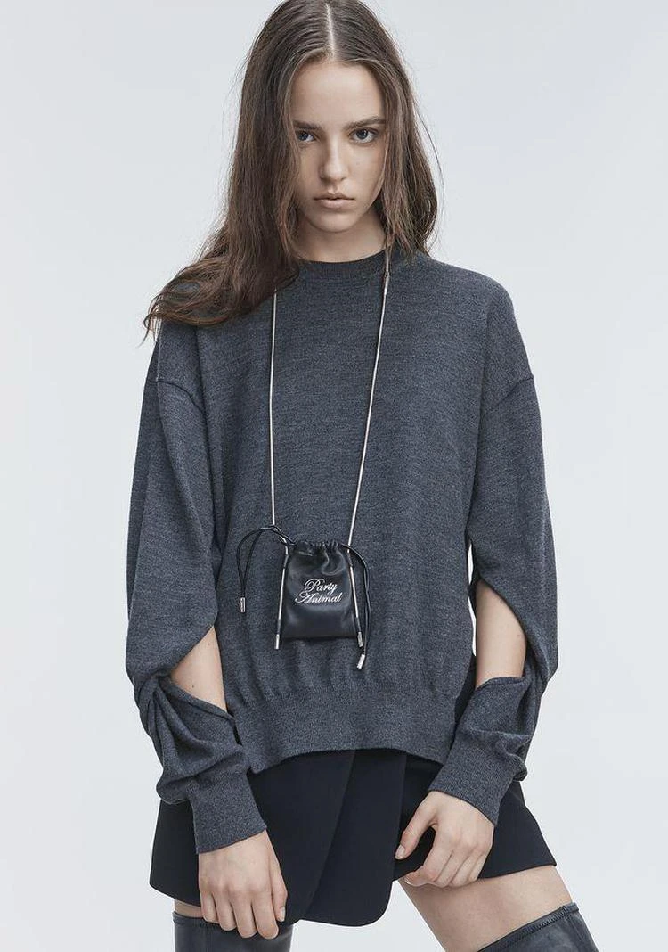 商品Alexander Wang|TWISTED SLEEVE SWEATER,价格¥1130,第4张图片详细描述