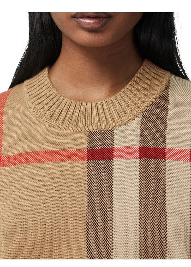 商品Burberry|Check technical wool jacquard sweater,价格¥7261,第2张图片详细描述