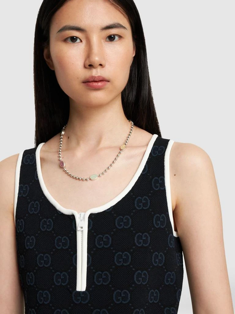 商品Gucci|Logo Silver Bead Necklace,价格¥8153,第1张图片