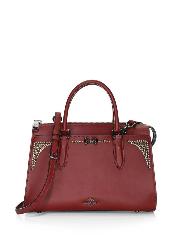 商品Coach|Coach x Selena Gomez Sutton 水晶装饰手提斜挎包,价格¥2503,第1张图片