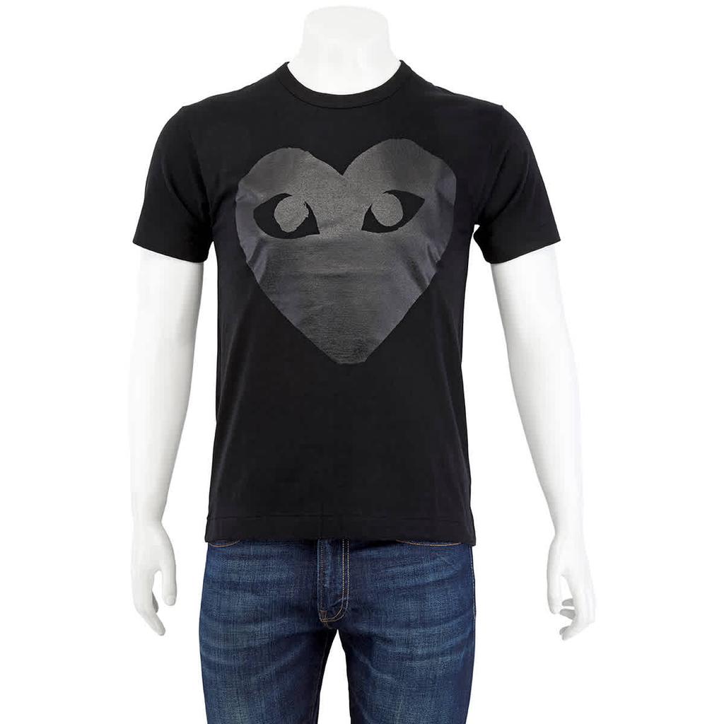 Comme Des Garcons Mens Short Sleeve Heart Print T-shirt, Size Small商品第1张图片规格展示