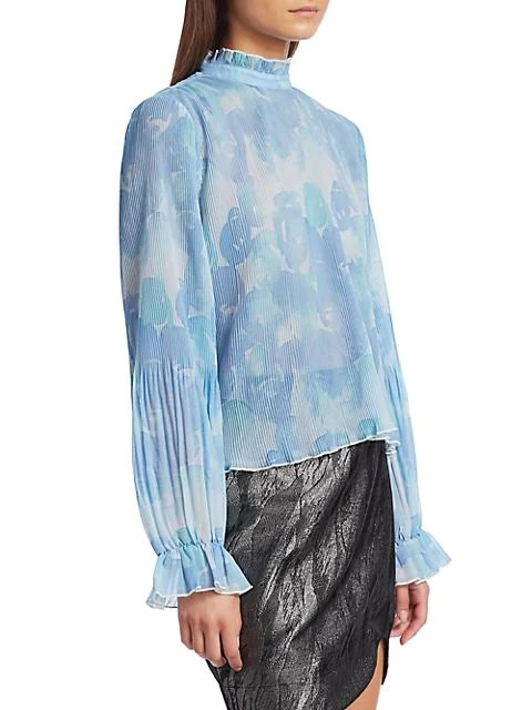 商品Ganni|Pleated Floral Blouse,价格¥383,第4张图片详细描述