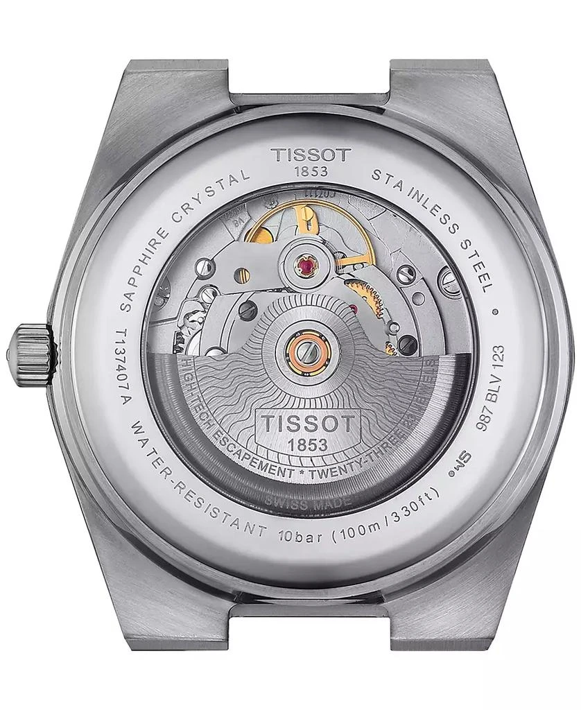 商品Tissot|Men's Swiss Automatic PRX Powermatic 80 Black Leather Strap Watch 40mm,价格¥5301,第3张图片详细描述