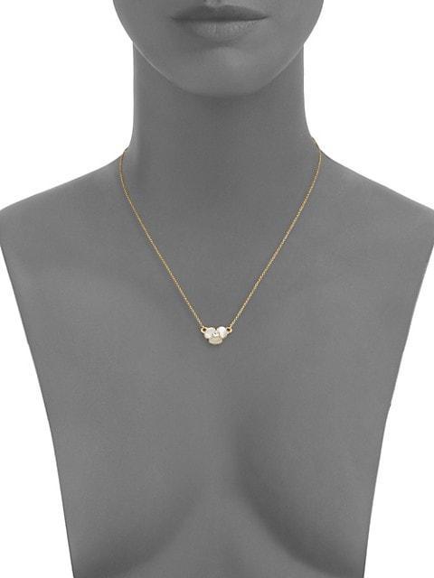 商品Kate Spade|Disco Pansy Mother-Of-Pearl Pendant Necklace,价格¥416,第4张图片详细描述