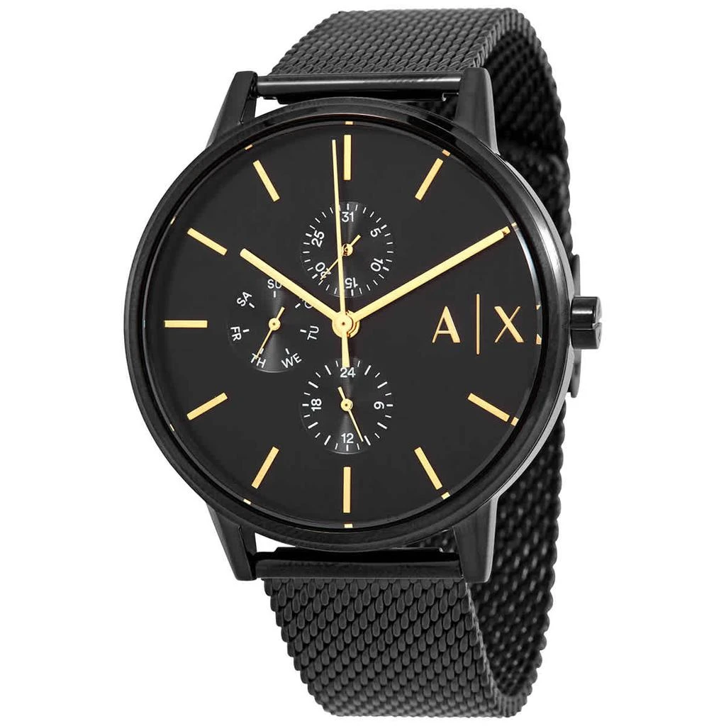 商品Armani Exchange|Cayde Chronograph Quartz Black Dial Men's Watch AX2716,价格¥750,第1张图片