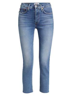 90S High-Rise Ankle Crop Jeans商品第6张图片规格展示