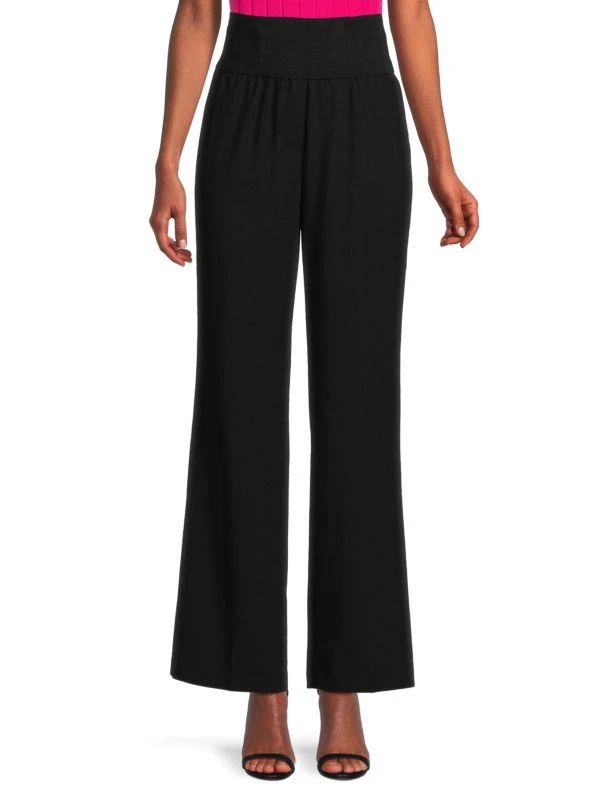商品Calvin Klein|Solid Wide Leg Pants,价格¥191,第1张图片