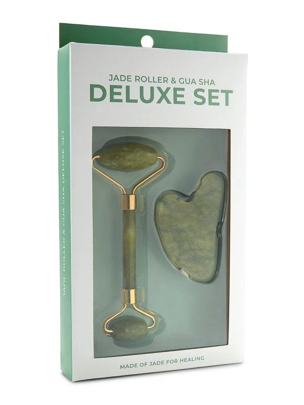 商品Jill & Ally|2-Piece Jade Roller & Gua Sha Set,价格¥201,第2张图片详细描述