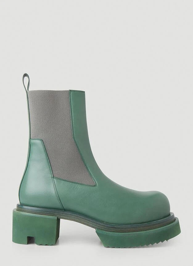 商品Rick Owens|Bogun Beatle Boots in Green,价格¥4848,第1张图片