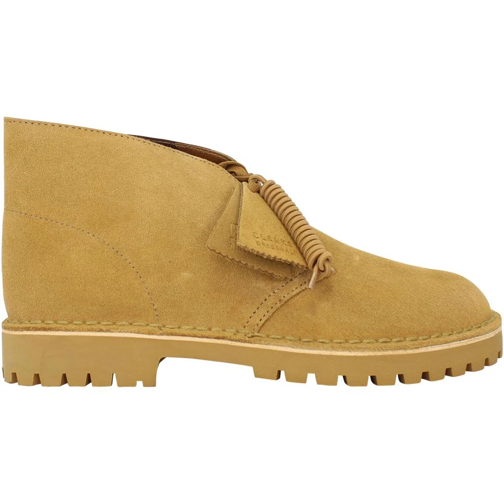 商品Clarks|Clarks Desert Rock Oakmoss Suede/Yellow  26162703 Men's,价格¥507,第1张图片