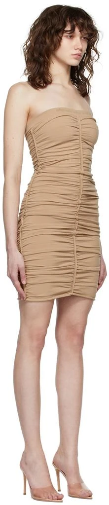 商品Alexander Wang|Beige Ruched Strapless Dress,价格¥1680,第2张图片详细描述