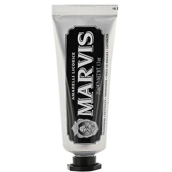 商品Marvis|Marvis 玛尔仕 黑色甘草薄荷味牙膏 25ml,价格¥72,第1张图片
