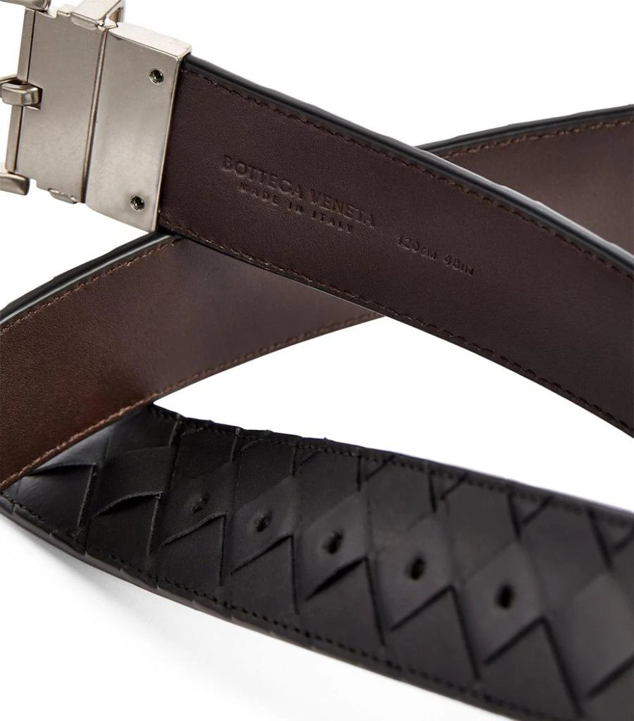 商品Bottega Veneta|Leather Intrecciato Belt,价格¥5550,第2张图片详细描述