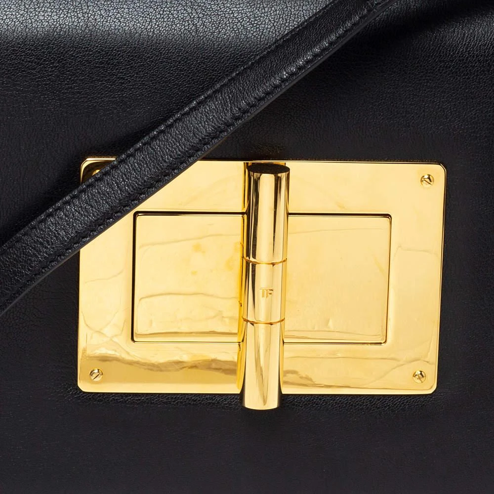 商品[二手商品] Tom Ford|Tom Ford Black Leather Large Natalia Shoulder Bag,价格¥5181,第5张图片详细描述