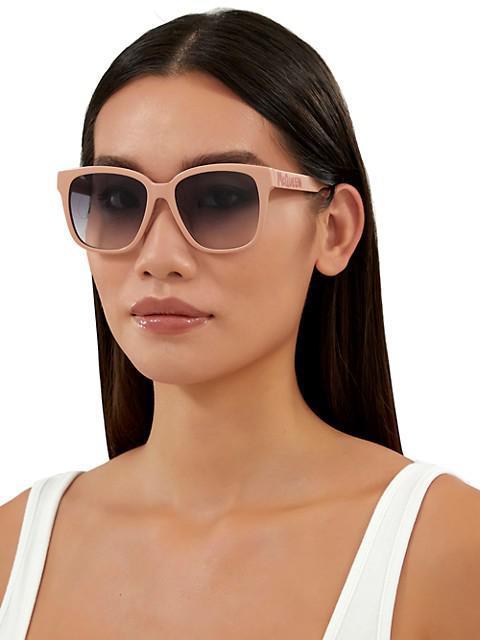 商品Alexander McQueen|Signature 56MM Square Sunglasses,价格¥2239,第6张图片详细描述
