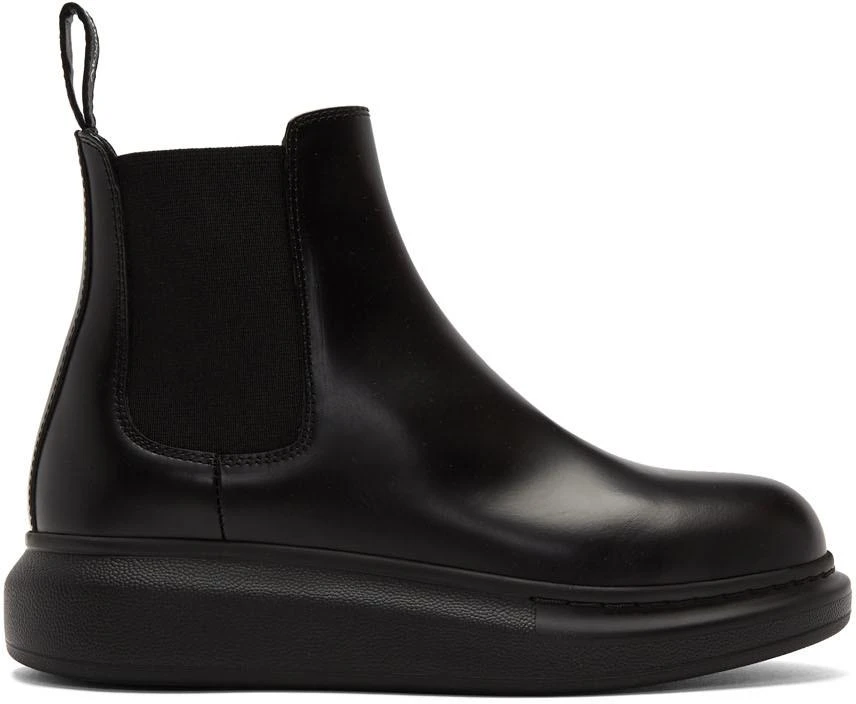 商品Alexander McQueen|Black Hybrid Chelsea Boots,价格¥4672,第1张图片