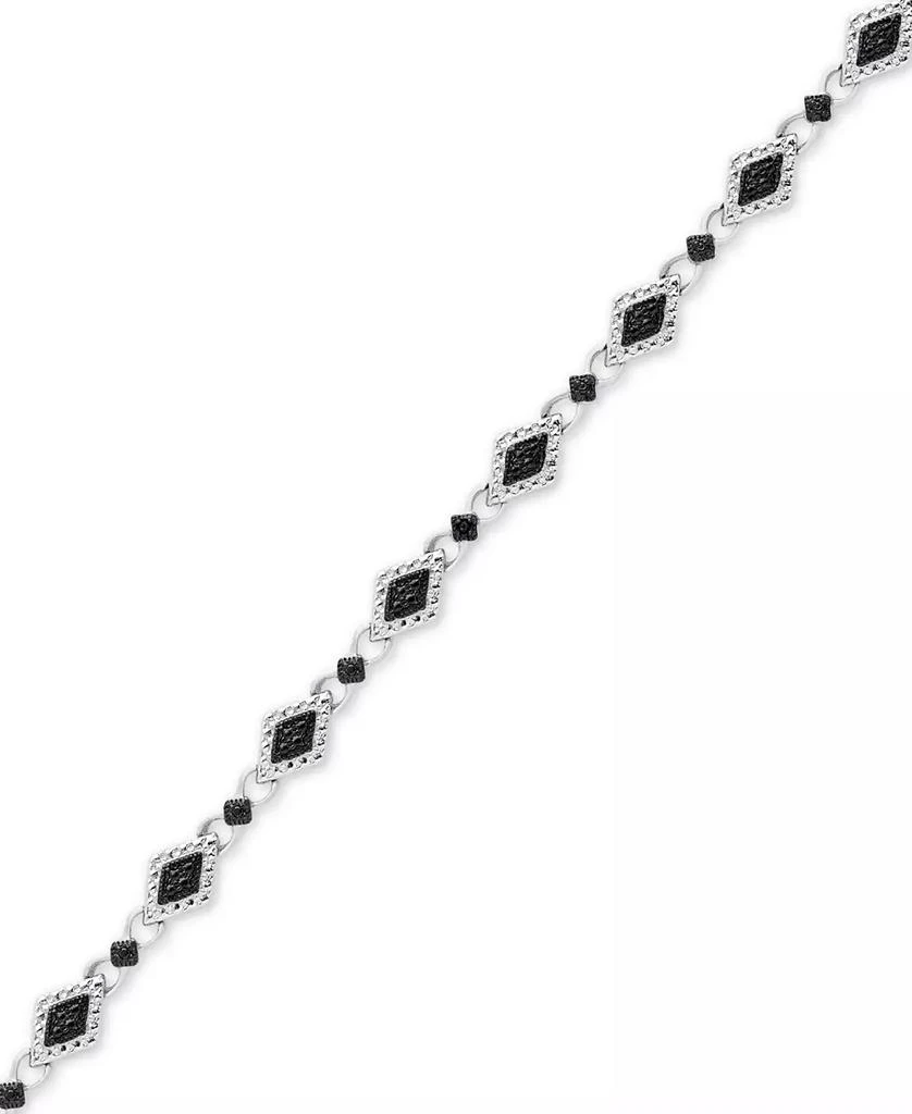 商品Macy's|Diamond Accent Marquise Link Bracelet in Silver-Plate,价格¥188,第1张图片