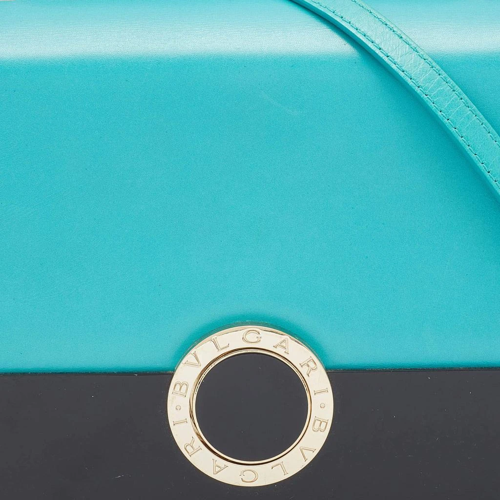 商品[二手商品] BVLGARI|Bvlgari Turquoise Leather Crossbody Bag,价格¥2925,第5张图片详细描述