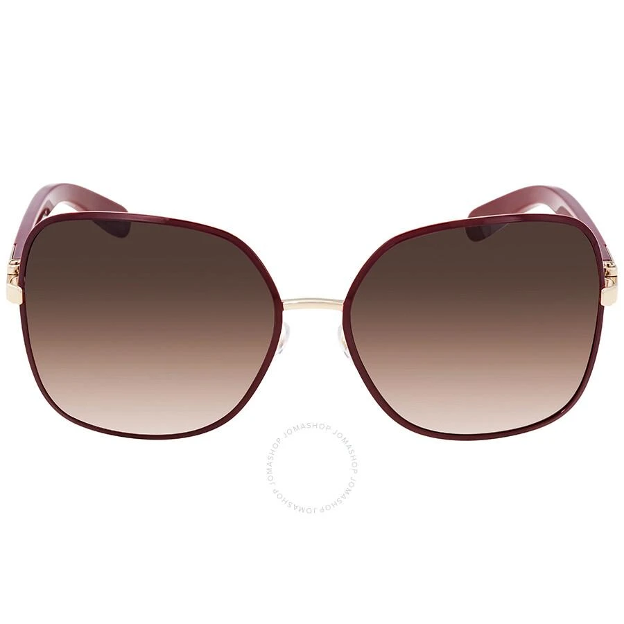 商品Salvatore Ferragamo|Bordeaux Gradient Square Ladies Sunglasses SF150S 728 59,价格¥517,第1张图片